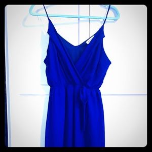 Beautiful cobalt blue spaghetti strap dress